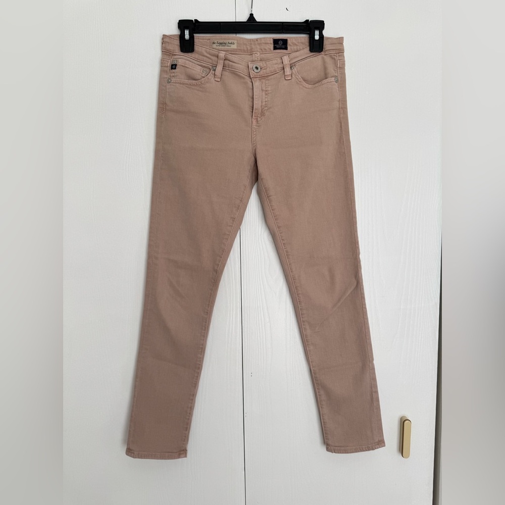 AG Adriano Goldschmied powder super soft mid rise skinny ankle length jeans 6